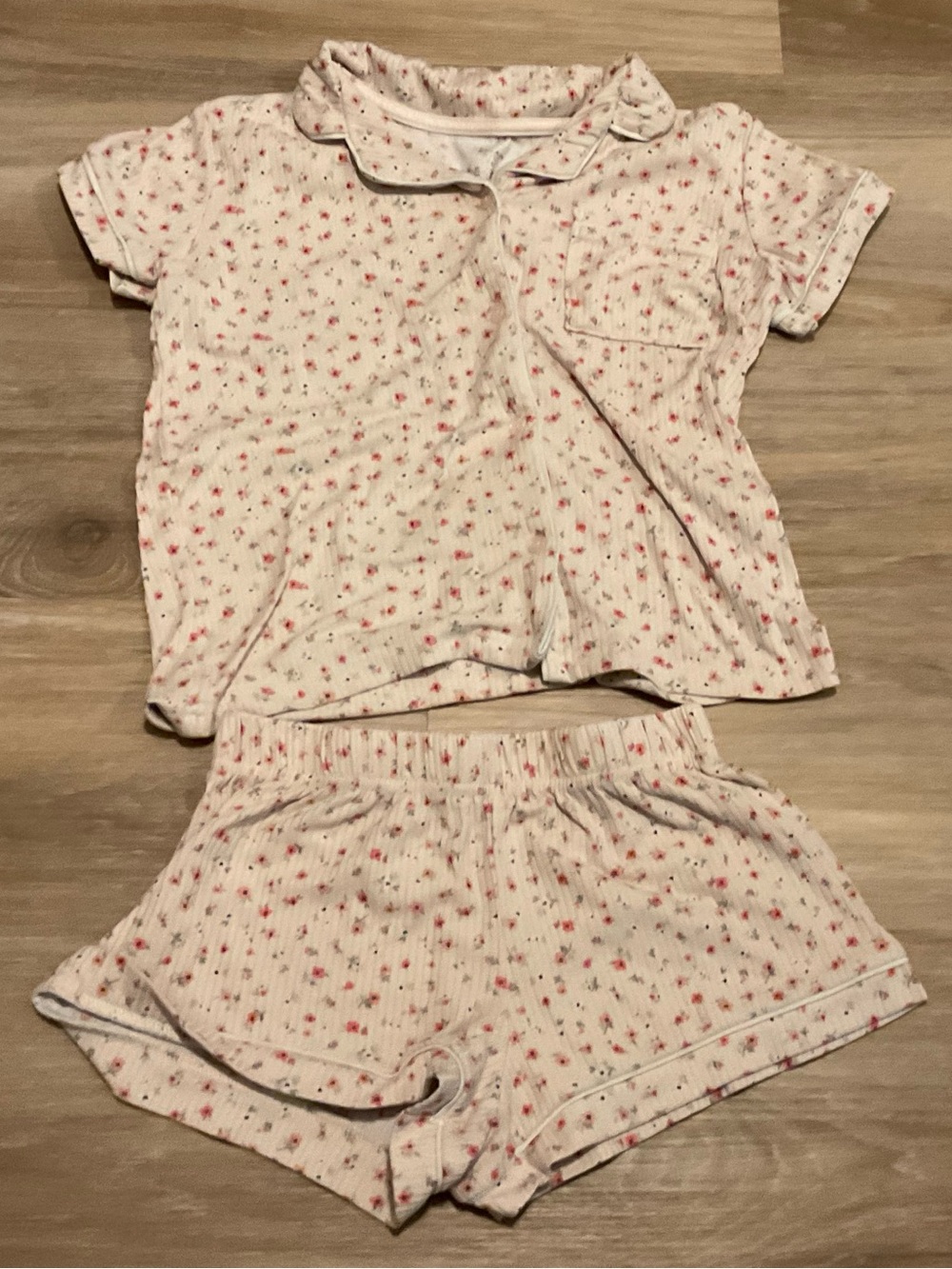 Tahari | Girls' Pink Floral Short Pajama Set - Brand